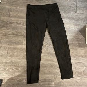 Fifteen Twenty faux suede pant in black